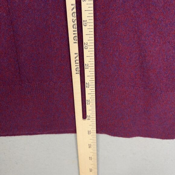 Club Monaco Sweater Womens Small Purple Burgundy Cashmere Minimal Quiet Luxury - Picture 12 of 13